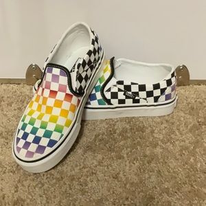 Rainbow Slip-on vans